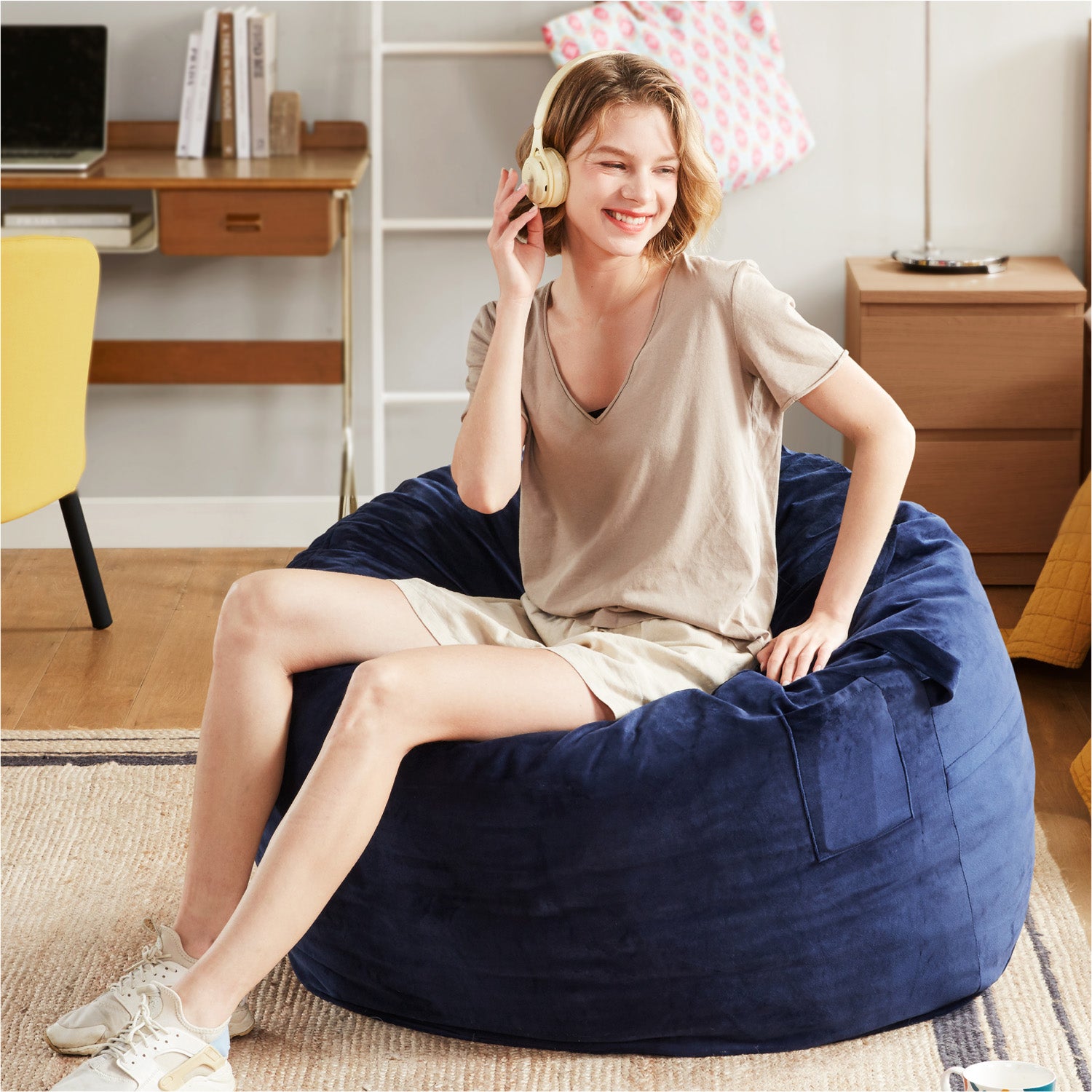 CODI Bean Bag Chair for Kids, with Filler Included